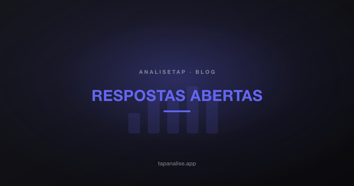 Como analisar respostas abertas (verbatim) com IA