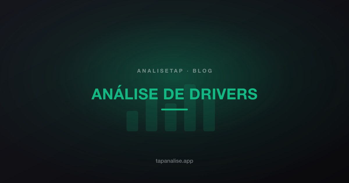 Análise de drivers: o que mais impacta a satisfação
