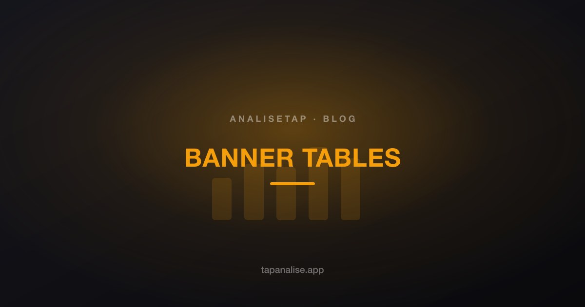 Banner (tabela banner): o que é e como montar o topline