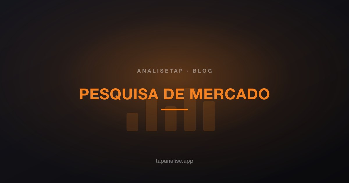 Como fazer uma pesquisa de mercado (passo a passo)