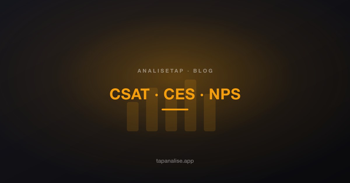 CSAT, CES e NPS: diferenças e qual métrica usar