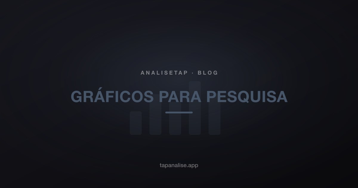 Gráficos para pesquisa: qual usar para cada tipo de dado