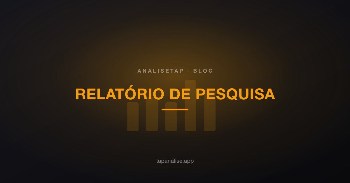 Como fazer um relatório de pesquisa de mercado (estrutura + dicas)